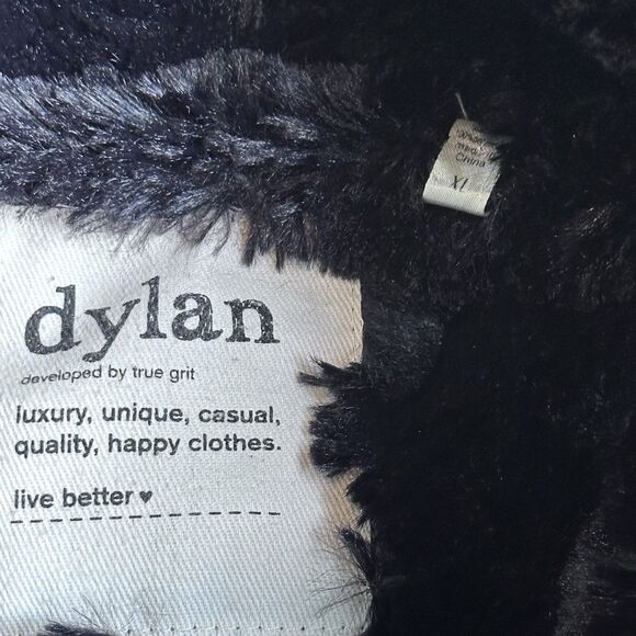 Womens Faux Fur Coat Size XL Black Mob Wife Indie Sleaze Glam Whimsigoth Capsule - Picture 9 of 11